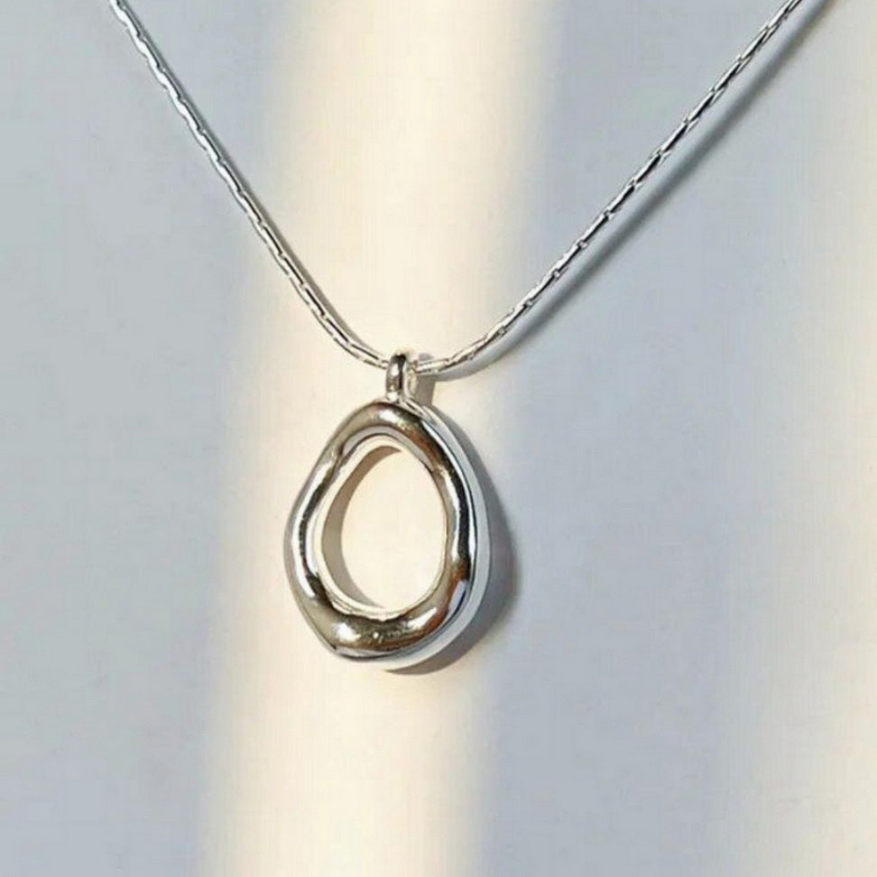 Geometric Water Droplet Necklace