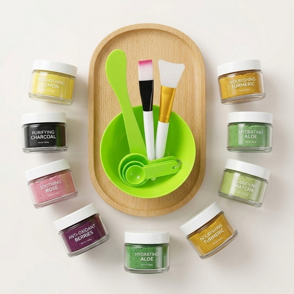 Glow-Mix 7-Piece Mask Set