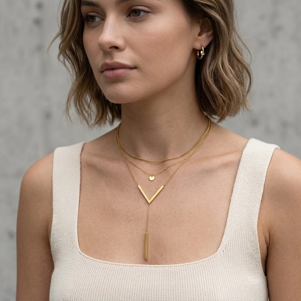 V-Shaped Clavicle Necklace