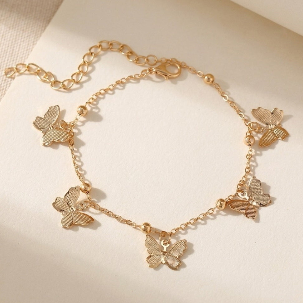 Boho Butterfly Anklet