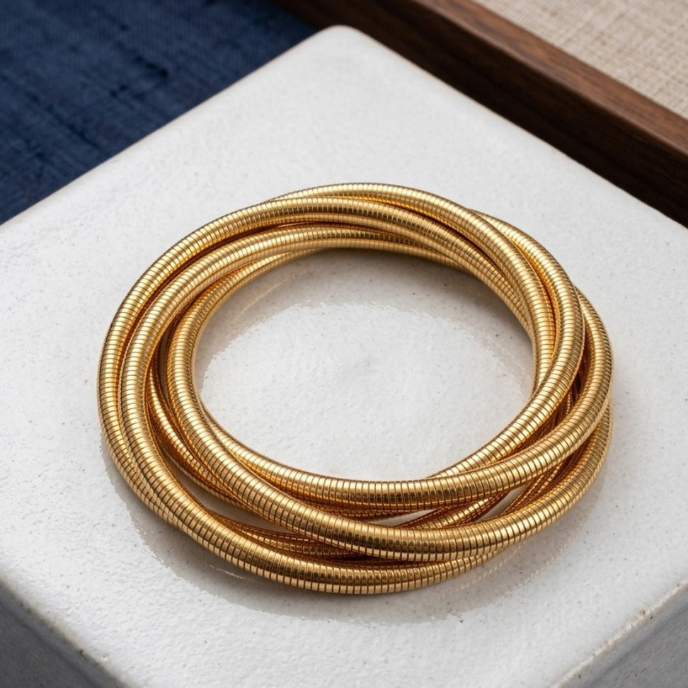 Punk Geometric Bangle for Bold Trendsetters