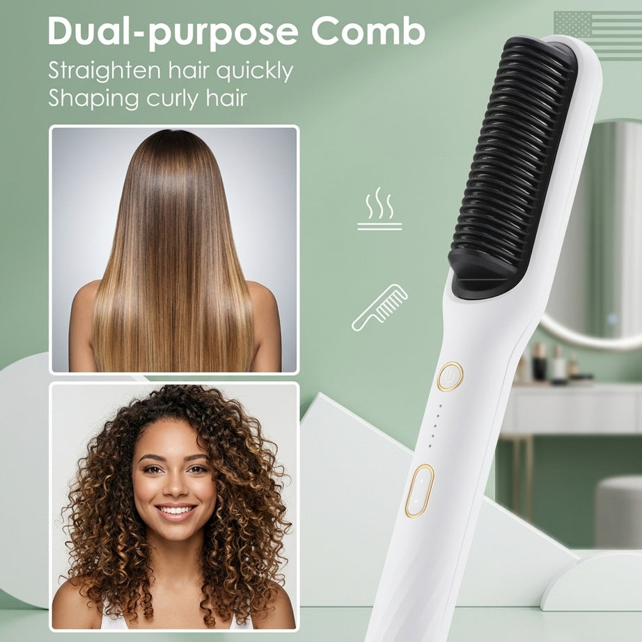 Quick-Heat Hair Straightening Brush