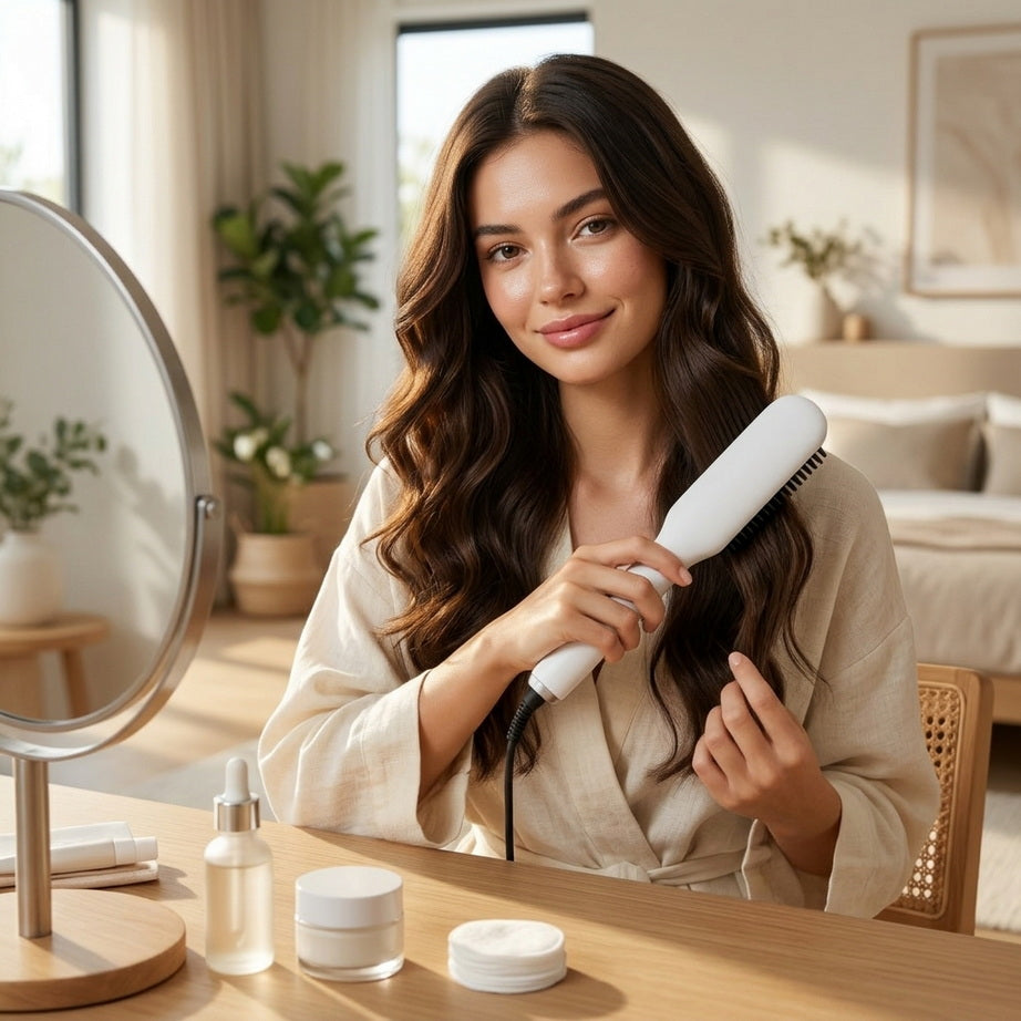 Quick-Heat Hair Straightening Brush