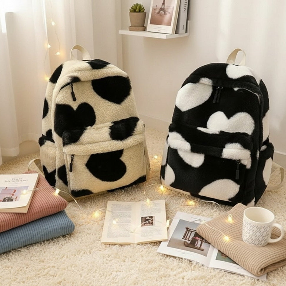 Heart Plush Backpack
