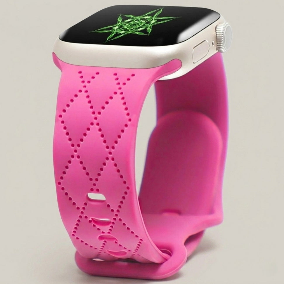 Custom Engraved Silicone Sport Band for Apple Watch
