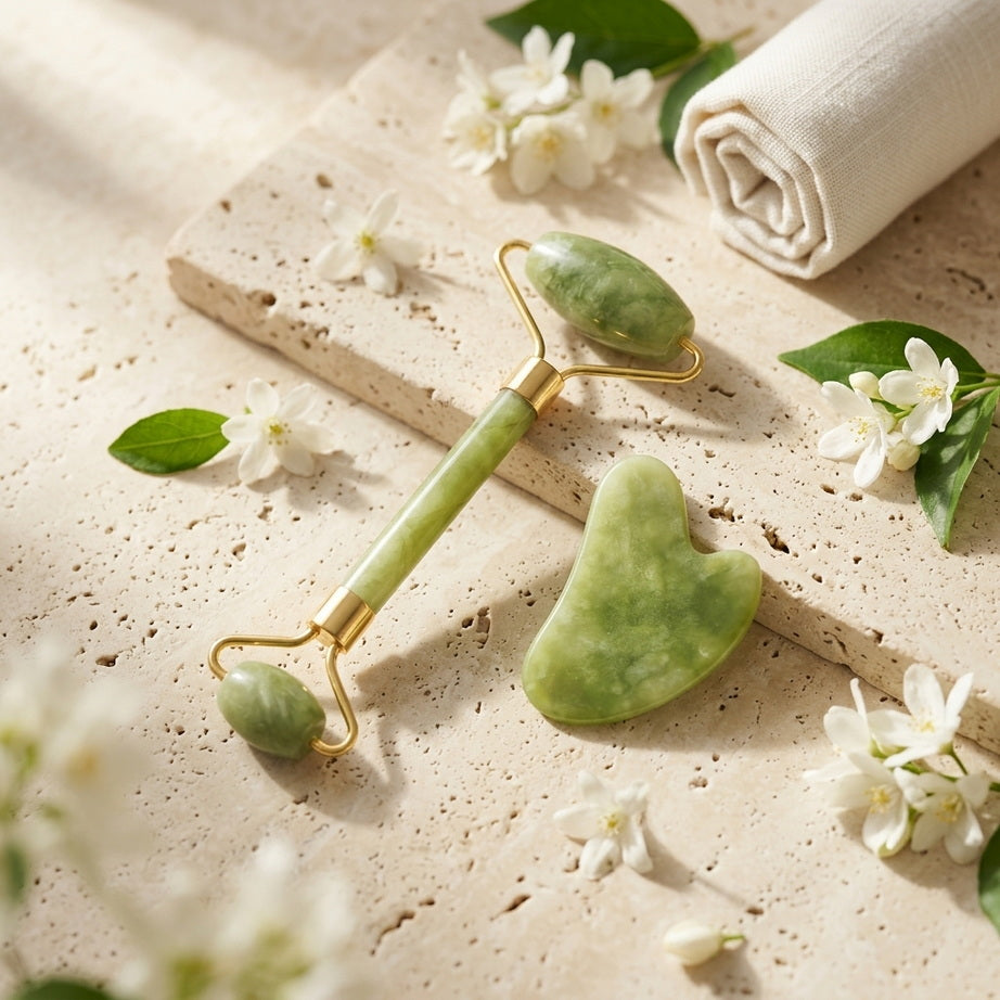 Jade Facial Massage Set for a Relaxing Glow-Up