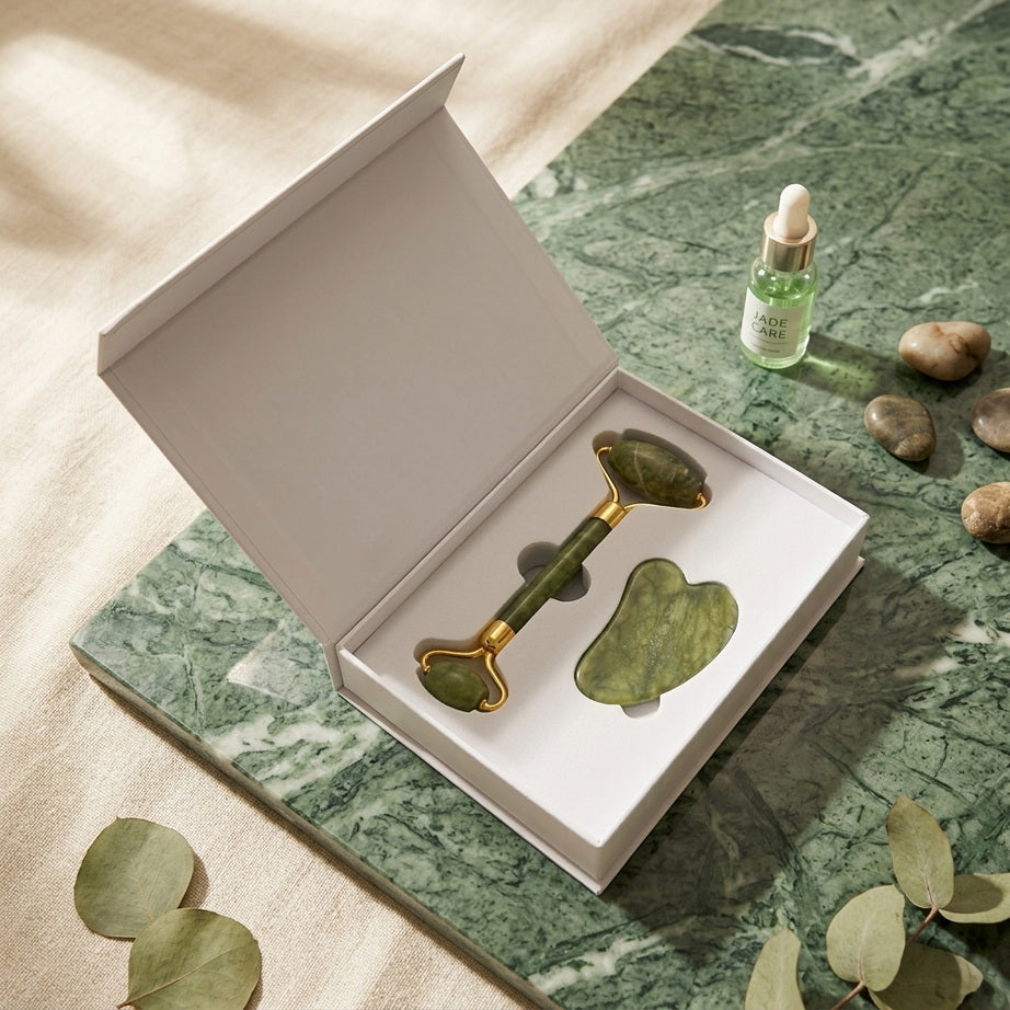 Jade Facial Massage Set for a Relaxing Glow-Up