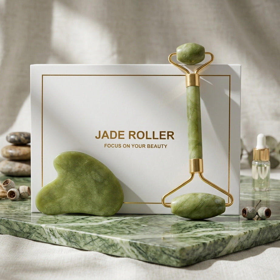 Jade Facial Massage Set for a Relaxing Glow-Up