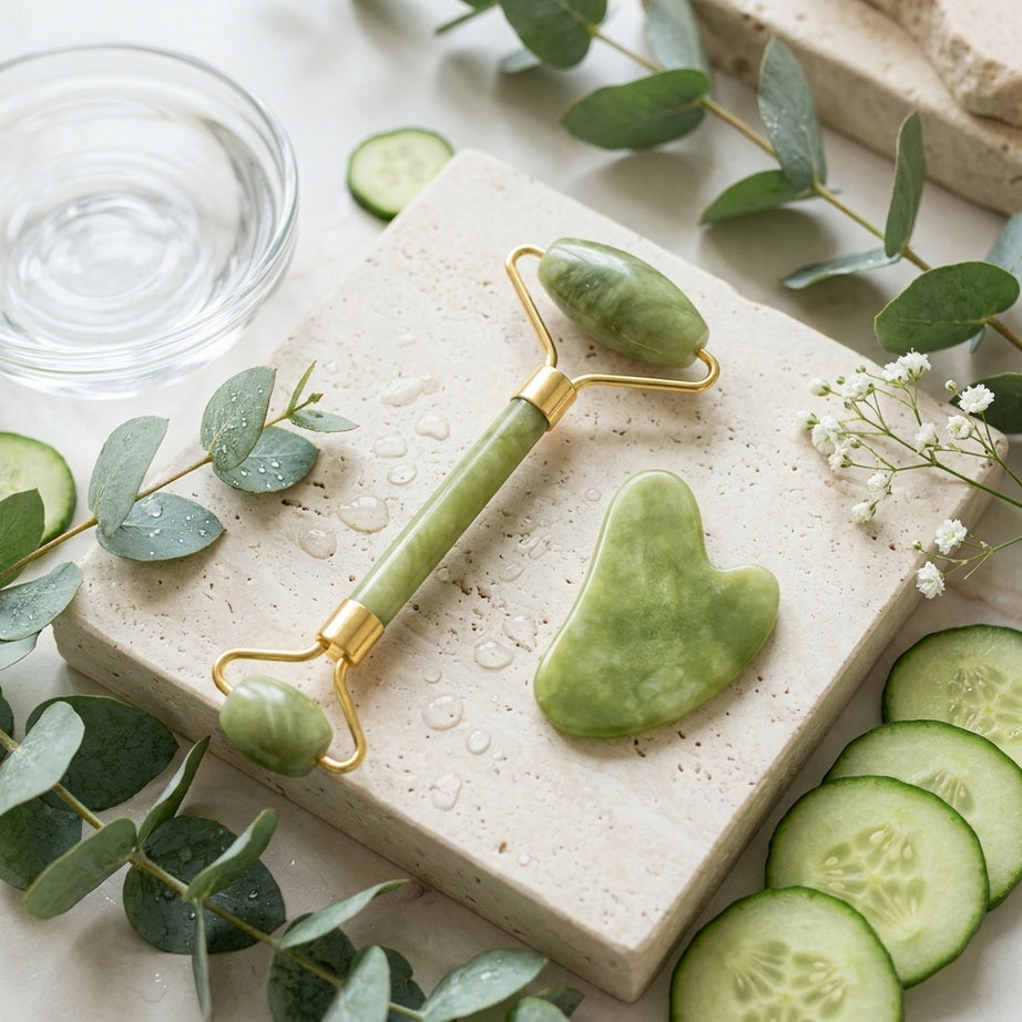 Jade Facial Massage Set for a Relaxing Glow-Up