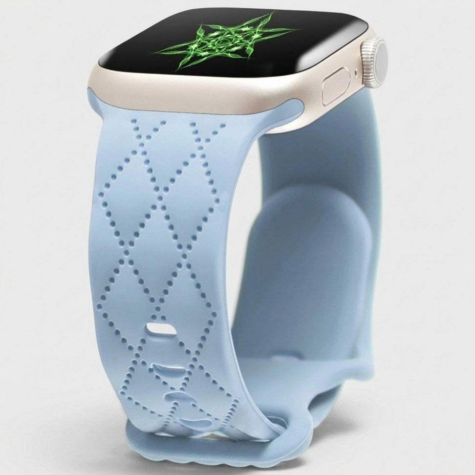 Custom Engraved Silicone Sport Band for Apple Watch