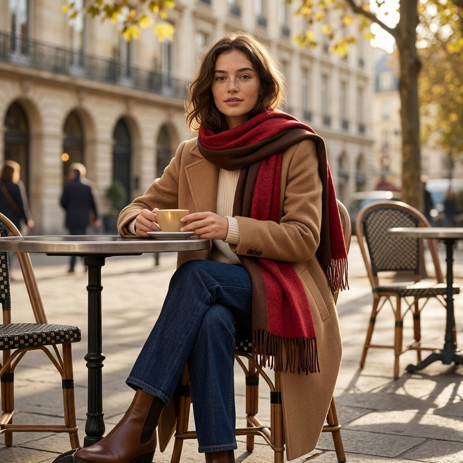 Luxurious Cashmere Tassel Scarf