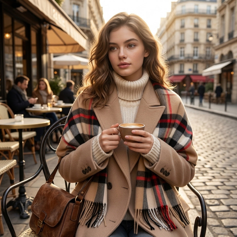 Luxury Cashmere Tassel Scarf