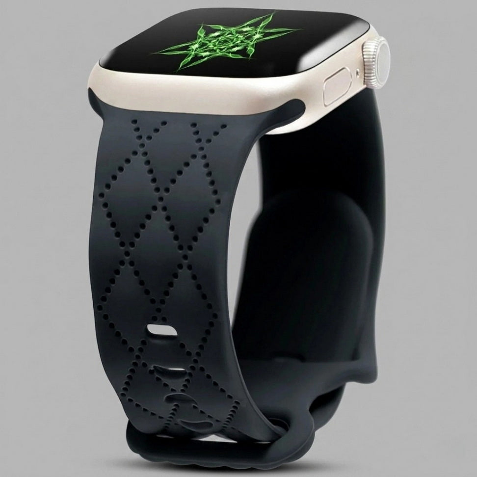 Custom Engraved Silicone Sport Band for Apple Watch
