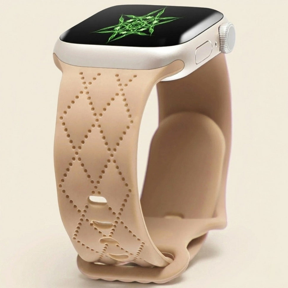 Custom Engraved Silicone Sport Band for Apple Watch