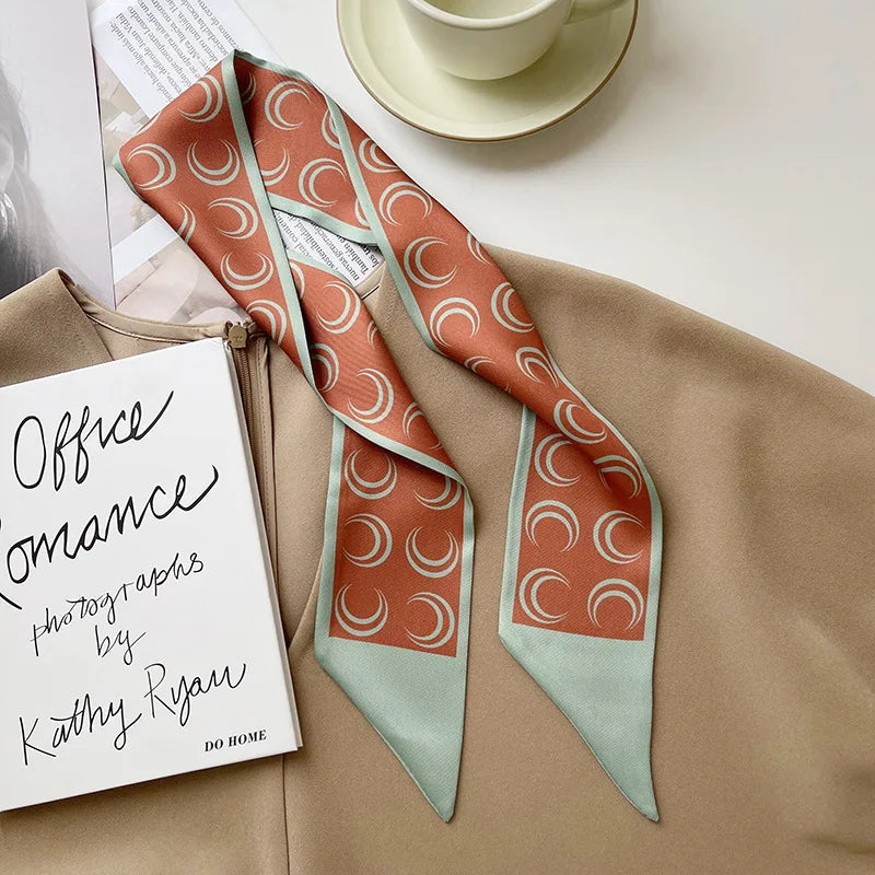 Floral Silk Ribbon Scarf