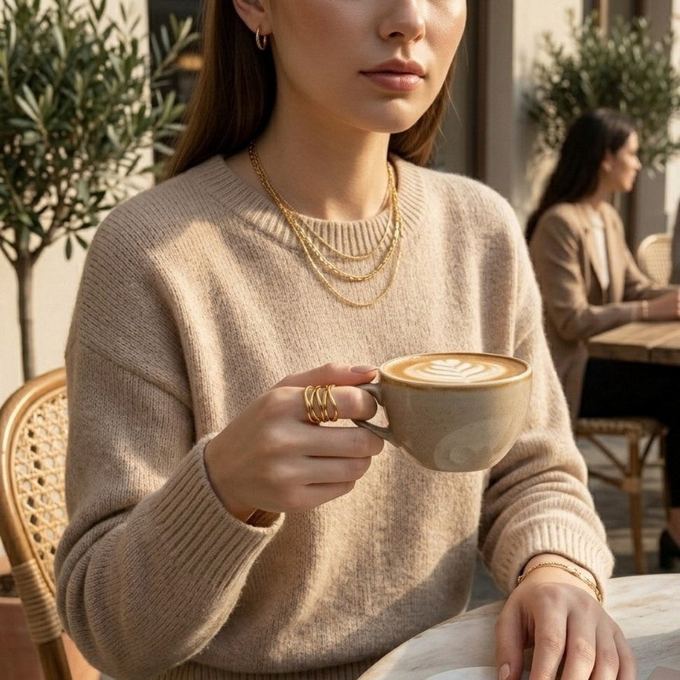 Multi-Layer Hollow Ring for Modern Chic Style