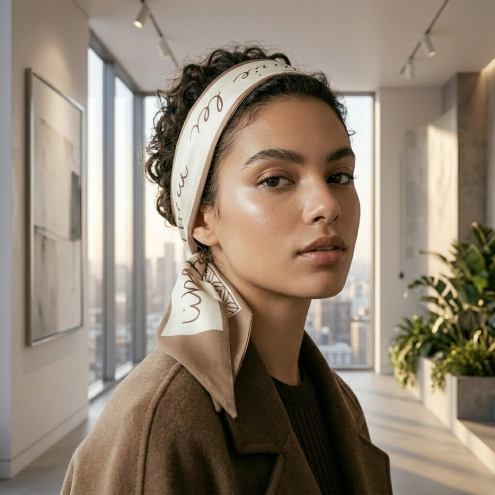 Nude Silk Hair Band