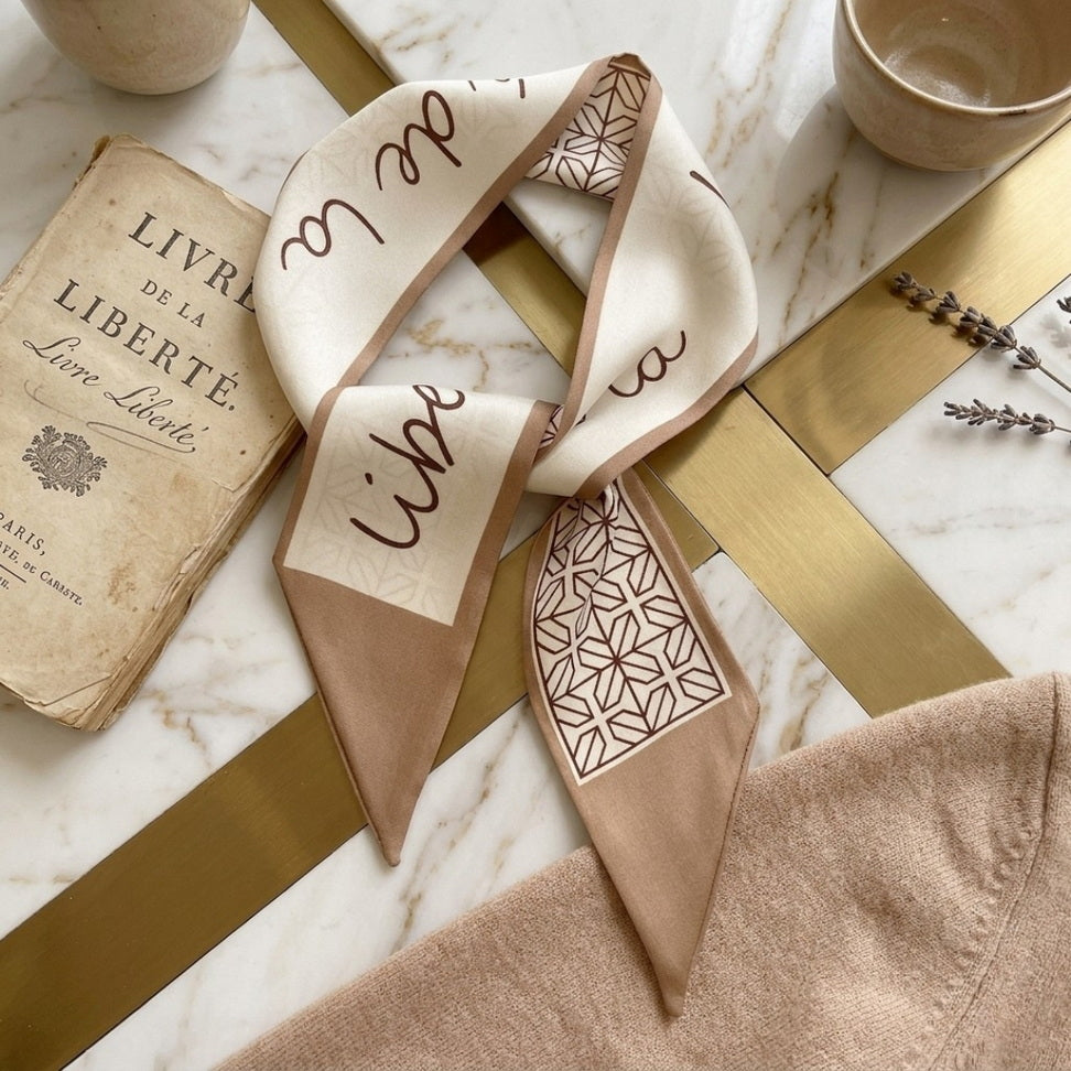 Nude Silk Hair Band