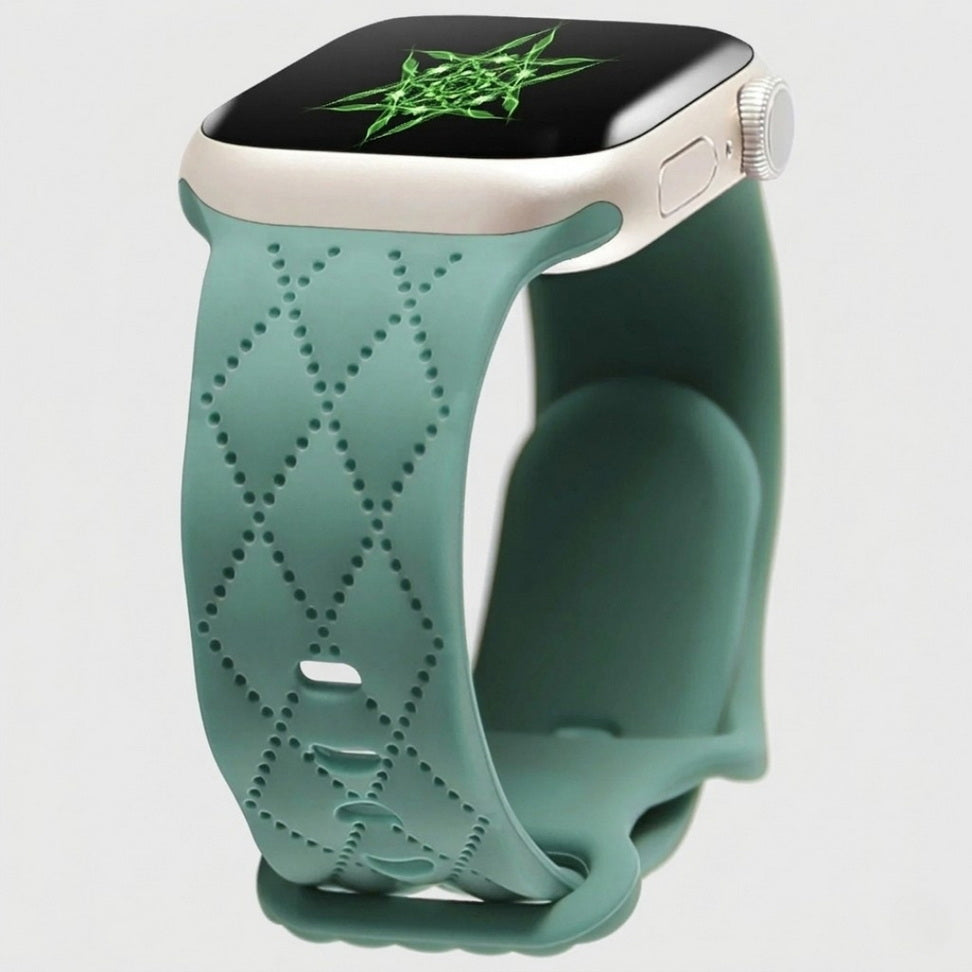Custom Engraved Silicone Sport Band for Apple Watch