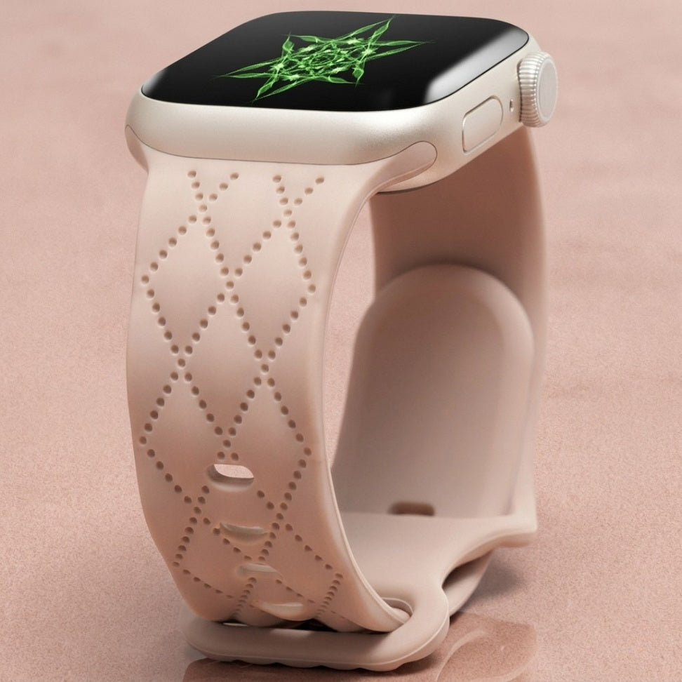 Custom Engraved Silicone Sport Band for Apple Watch