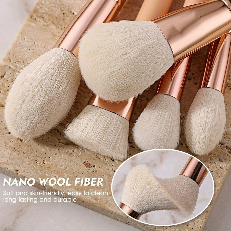 Pink Makeup Brush Set for Flawless Glam