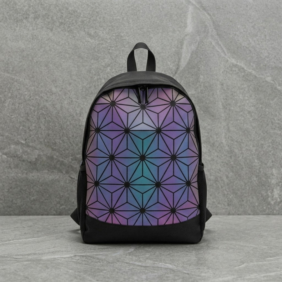 Geometric Canvas Backpack – Everyday Cool
