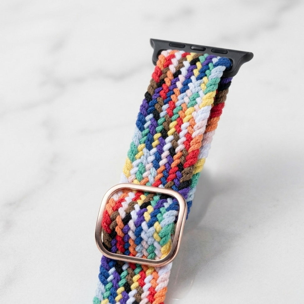 Vibe-Flex Braided Elastic Strap for Apple Watch