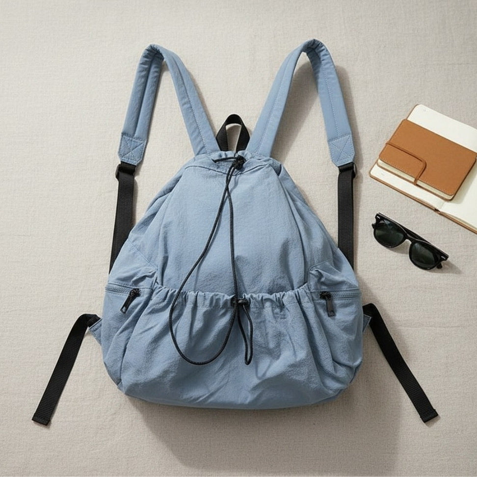 Ruched Nylon Backpack