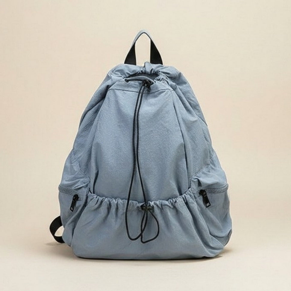 Ruched Nylon Backpack
