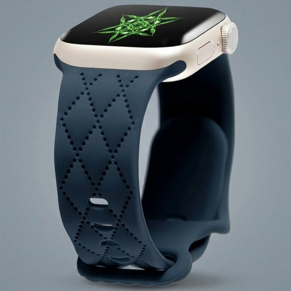 Custom Engraved Silicone Sport Band for Apple Watch