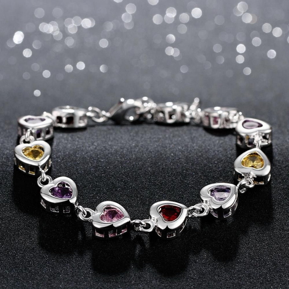Crystal Drop Silver Bracelet