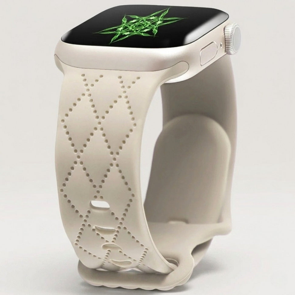 Custom Engraved Silicone Sport Band for Apple Watch