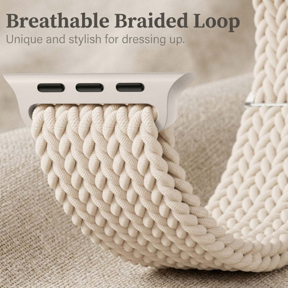 Stretchy Braided Solo Loop Strap for Apple Watch