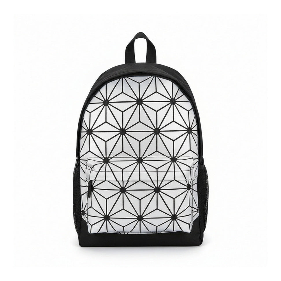 Geometric Canvas Backpack – Everyday Cool