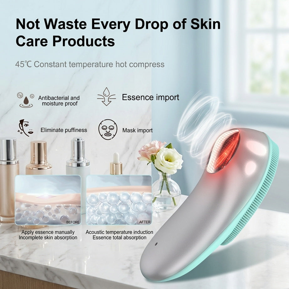 3-in-1 Ultrasonic Facial Cleansing Brush