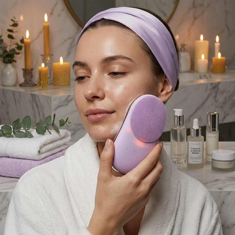 3-in-1 Ultrasonic Facial Cleansing Brush