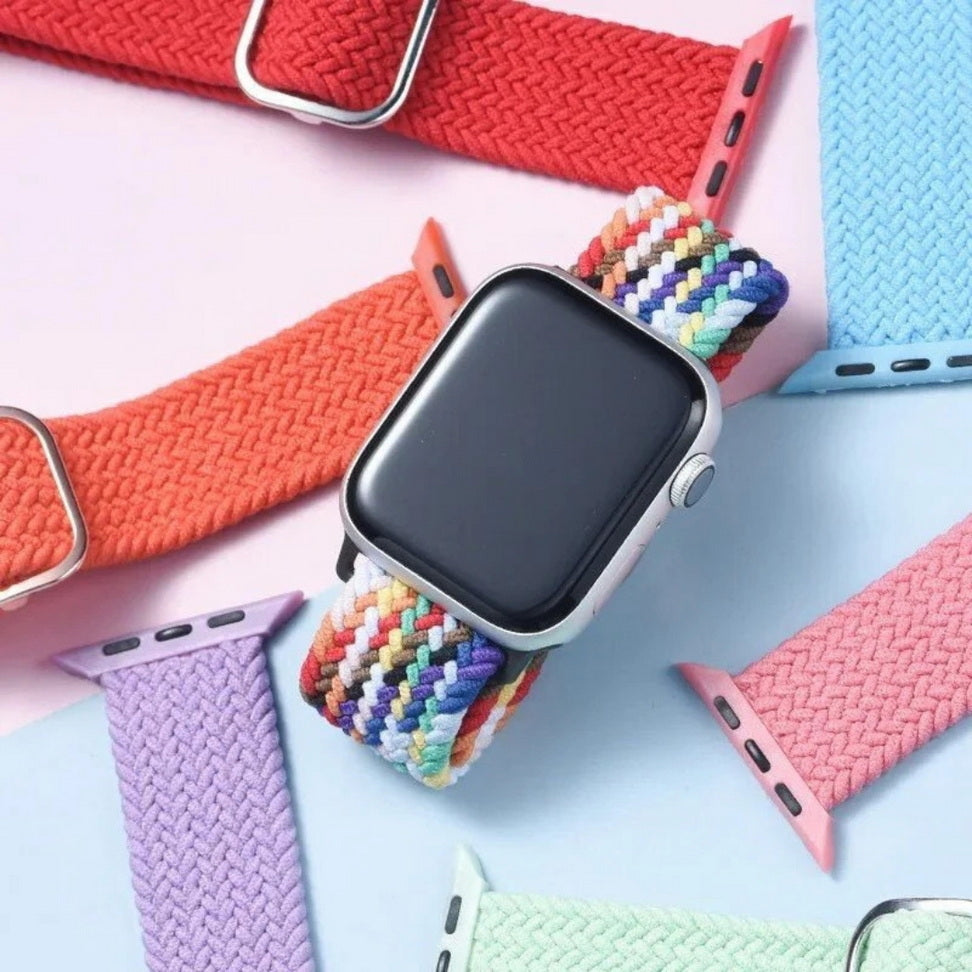 Vibe-Flex Braided Elastic Strap for Apple Watch