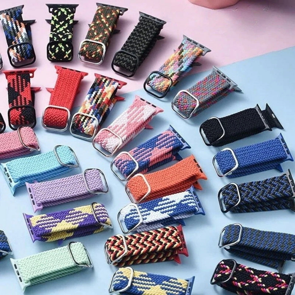 Vibe-Flex Braided Elastic Strap for Apple Watch