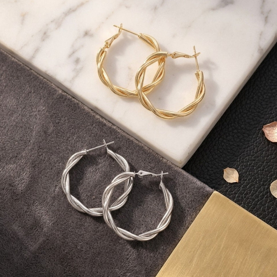 Vintage Braid Drop Earrings