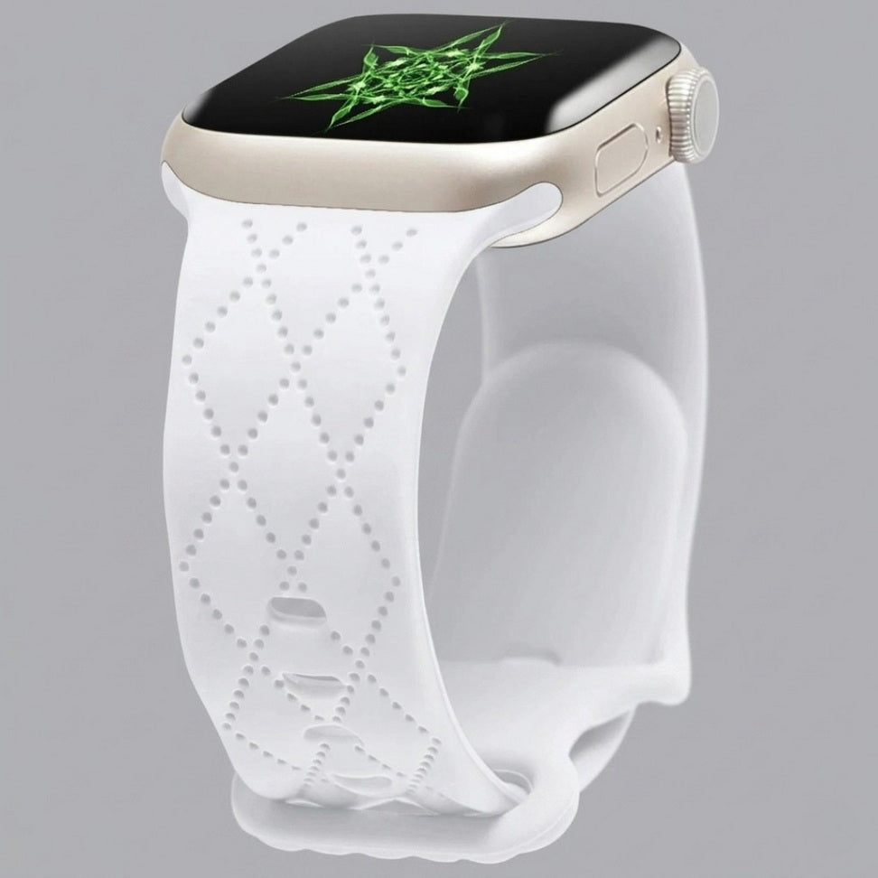 Custom Engraved Silicone Sport Band for Apple Watch