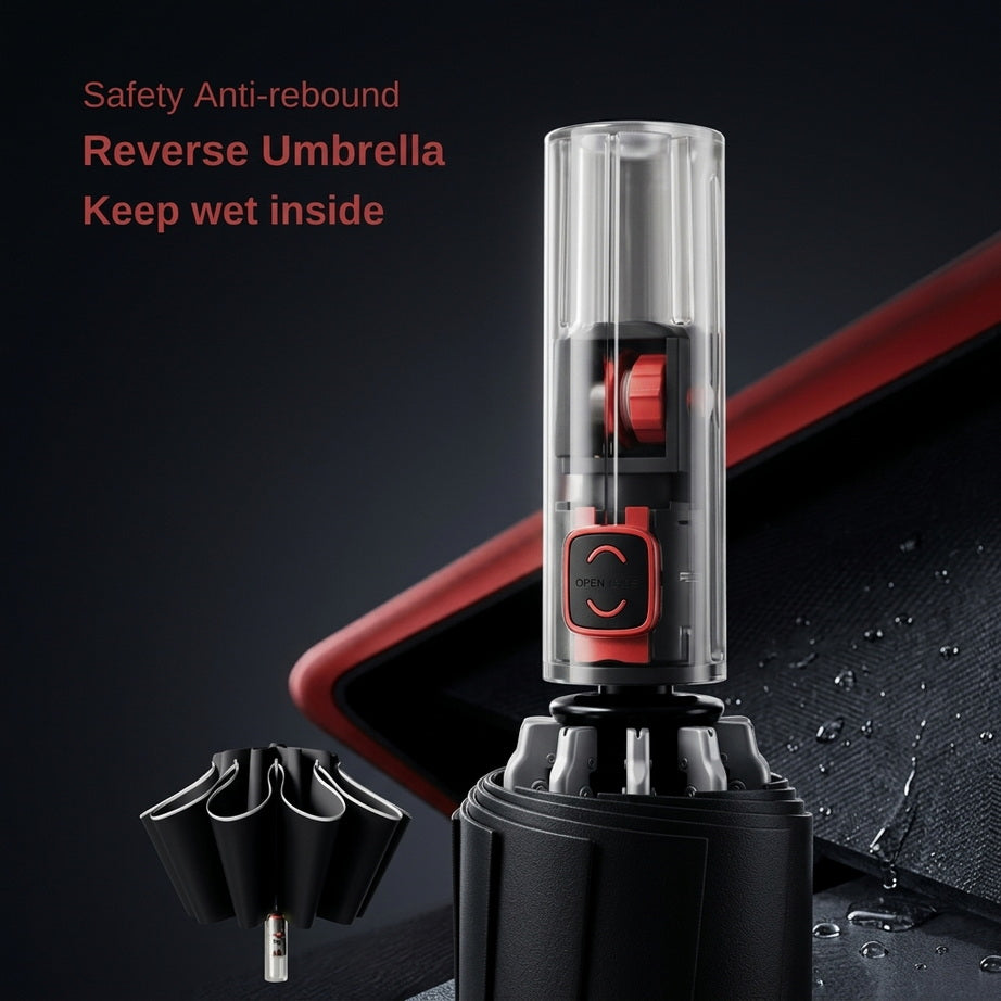 Windproof Reverse Folding Umbrella