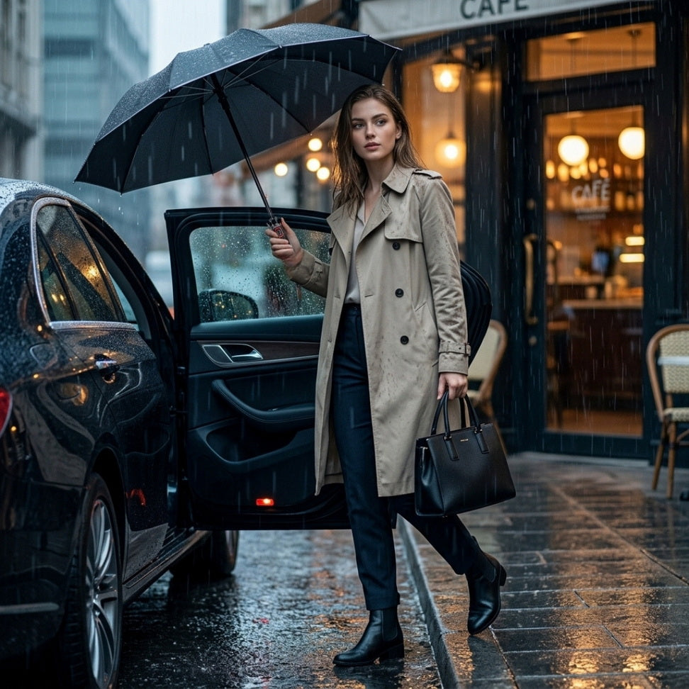 Windproof Reverse Folding Umbrella