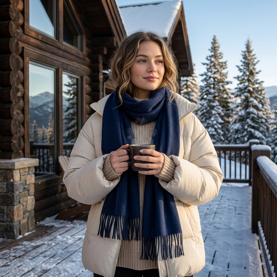 Winter Cashmere Scarf for Effortless Winter Style